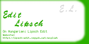 edit lipsch business card